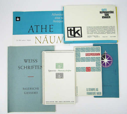 6 Kataloge Schriftgießereien 1960er Jahre - photo 1