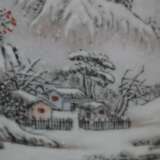 Pinselhalter mit Schneelandschaft in der Art des He Xuren - Foto 4