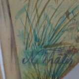 Thaler, N. -1. Hälfte 20. Jh.- Tiroler Dirndl, Mischtechnik auf Papier, rechts unten signiert, im Oval-Passepartout unter Glas gerahmt, Sichtmaß ca.40 x 31,5 cm, teils gewellt, ungeöffnet - photo 7