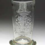 Spiegelmonogramm Henkelglas um 1800 - photo 1