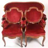 Louis-Philippe-Sofa und zwei Sessel - photo 1
