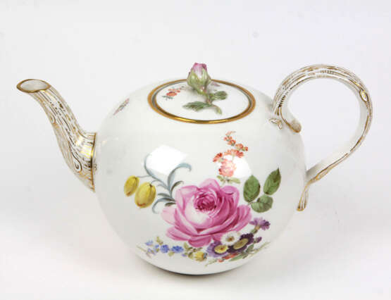 Meissen Teekanne *Blütenbouquet* 1860/80 - Foto 1