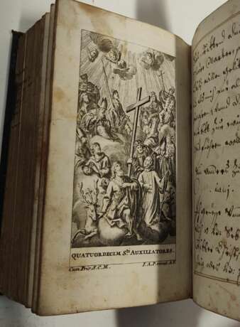 handgeschriebenes Gebetsbuch 1725 mit Kupfern - photo 5