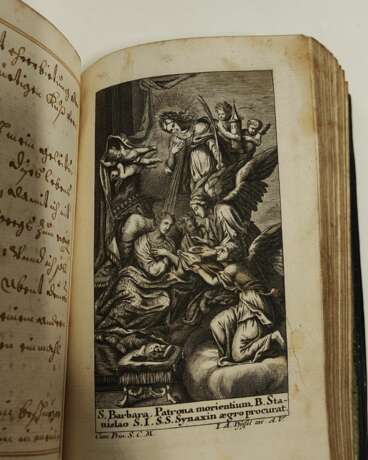 handgeschriebenes Gebetsbuch 1725 mit Kupfern - photo 6