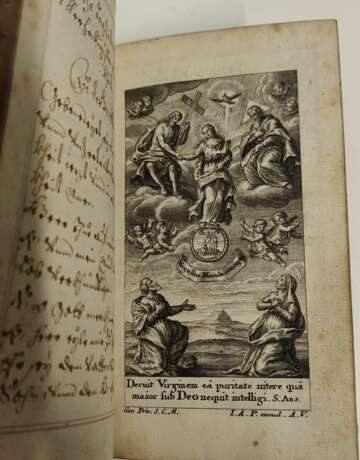 handgeschriebenes Gebetsbuch 1725 mit Kupfern - photo 8