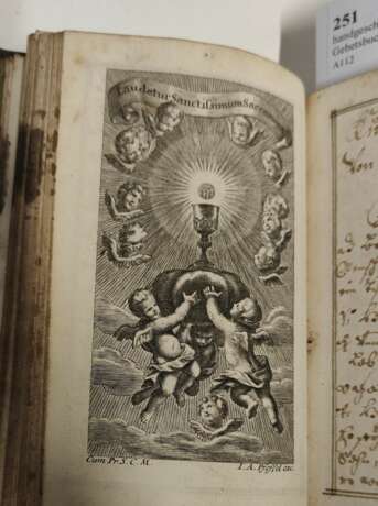 handgeschriebenes Gebetsbuch 1725 mit Kupfern - photo 10