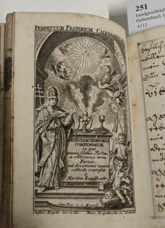 handgeschriebenes Gebetsbuch 1725 mit Kupfern - Foto 11