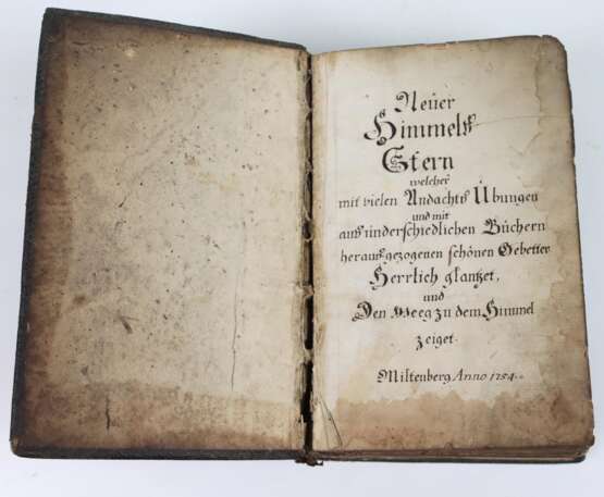 handgeschriebenes Gebetsbuch Miltenberg 1754 - фото 1