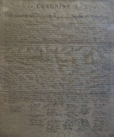 2 Lithographien und 1 'Declaration of Independence'. - photo 6