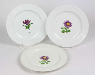 Meissen 3 Marcolini Teller *Blume 1*