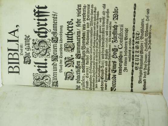 Heilige Schrift von 1704. - photo 2