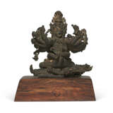 A COPPER GROUP OF TANTRIC DEITIES - photo 3