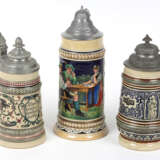 3 Keramikkrüge um 1880 - Foto 1