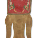 A DOUBLE-SIDED PAINTED FIGURAL FORM HANGING CLOTH - photo 1