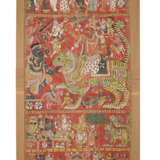 AN IMPRESSIVELY LARGE SCROLL PAINTING OF THE MARKANDEYA PURANA - Foto 5