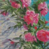 Мамины розы сухая пастель Pastel on paper Realism Landscape painting 2022 - photo 1
