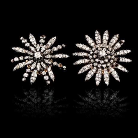 Zwei Viktorianische Diamant-Perlen-Broschen. - photo 2