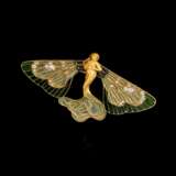 René Lalique (Ay/Marne 1860 - Paris 1945). Art Nouveau Diamant Plique-à-jour Brosche 'Papillon Nymphe'. - фото 1