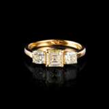 Diamant-Ring mit Fancy Diamant. - Foto 1