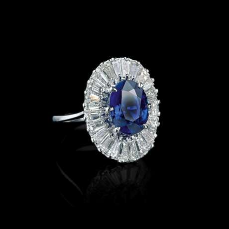 Saphir-Diamant-Ring. - Foto 2