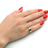 Smaragd-Diamant-Ring. - Foto 2