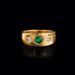 Juwelier Wilm. Smaragd-Brillant-Bandring.