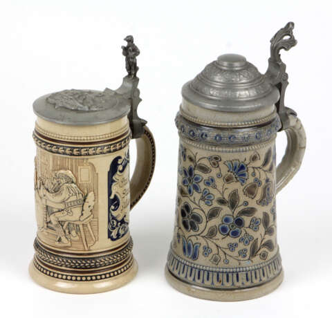 2 Keramikkrüge um 1880 - Foto 1