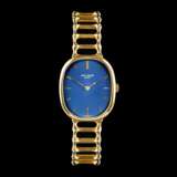 Patek Philippe. Herren-Armbanduhr 'Golden Ellipse Blue Dial' mit Gold-Armband. - photo 1