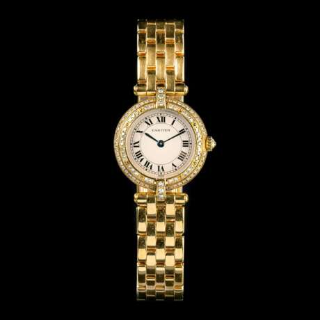 Cartier. Damen-Armbanduhr 'Panthere Vendome' mit Diamanten. - photo 1