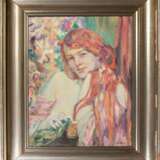 Julie Wolfthorn (Thorn 1868 - Theresienstadt 1944). Junge Frau mit roten Haaren. - photo 2