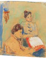 Franz Nölken (Hamburg 1884 - La Capelle 1918). Zwei Freundinnen.