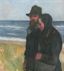 Käte Lassen (Flensburg 1880 - Flensburg 1956). Paar am Strand.