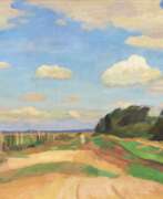 Udo Peters. Udo Peters (Hannover 1884 - Worpswede 1964). Weite Landschaft, hoher Himmel.