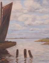 Sophie Wencke (Bremerhaven 1874 - Worpswede 1963). Torfkahn.