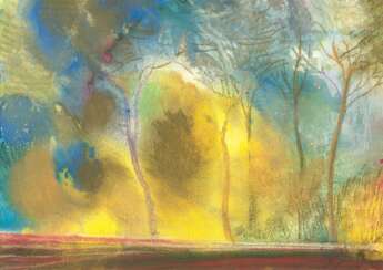 Ernst Fuchs (Wien 1930 - Wien 2015). Herbst im Englischen Garten.