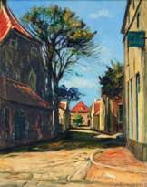Julian Klein von Diepold (Düsseldorf 1868 - Norderney 1947). Stille Straße.