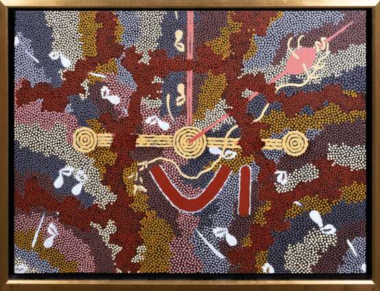 Clifford Possum Tjapaltjarri (Um 1932 - Alice Springs 2002). Love Story. - Foto 2