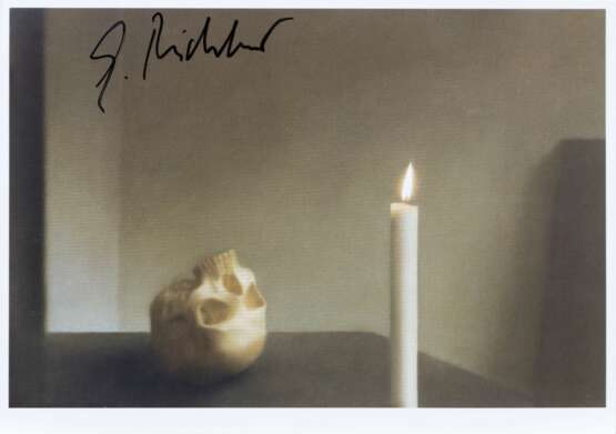 Gerhard Richter (Dresden 1932). Schädel mit Kerze. - Foto 1