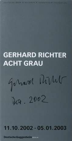 Gerhard Richter (Dresden 1932). Gerhard Richter - Acht Grau. - Foto 1