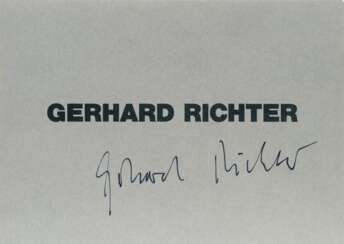 Gerhard Richter (Dresden 1932). Gerhard Richter und die Romantik.