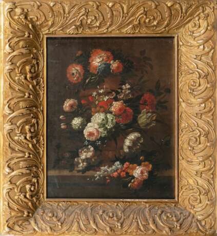 Mario Nuzzi (Penna Fermana 1603 - Rom 1673), Umkreis. Paar Gegenstücke: Blumen in Vasen. - photo 4