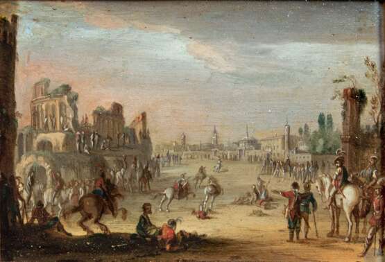 Mathys Schoevaerdts (Brüssel um 1663 - Brüssel um 1703), Umkreis. Ein Pferderennen. - фото 1