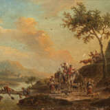 Franz Hochecker (Frankfurt/M. 1730 - Frankfurt/M. 1782), zugeschr. Menschen am Fluss. - фото 2