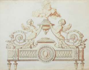 Pierre-Philippe Thomire (Paris 1751 - Paris 1843), zugeschr. Entwurf eines Kaminbocks für die Prinzessin Lamballe.