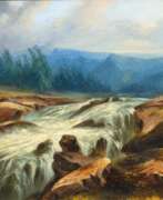 Александр Калам. Alexandre Calame (Vevey 1810 - Mentone 1864). Wasserfall.