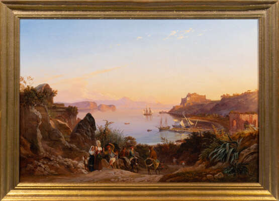 Carl Wilhelm Götzloff (Dresden 1799 - Neapel 1866), auch Götzlof. Am Golf von Neapel. - фото 2