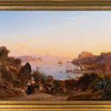 Carl Wilhelm Götzloff (Dresden 1799 - Neapel 1866), auch Götzlof. Am Golf von Neapel. - Foto 2