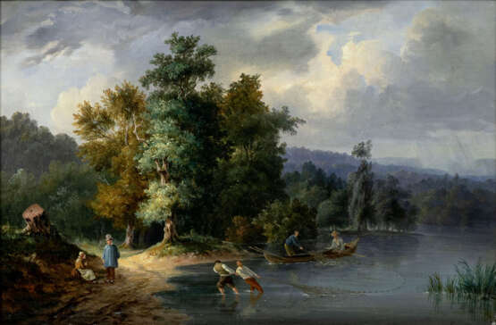 Victor Chailly (vor 1842 - nach 1848). Fischer am Ufer. - Foto 1