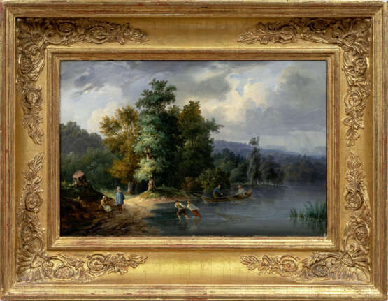 Victor Chailly (vor 1842 - nach 1848). Fischer am Ufer. - Foto 2