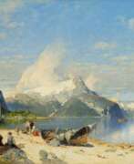 Георг Антон Расмуссен. Georg Anton Rasmussen (Stavanger 1842 - Berlin 1914). Am Fjord.